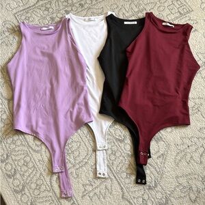 Reoria Women’s Bodysuits Size Small (set of 4)